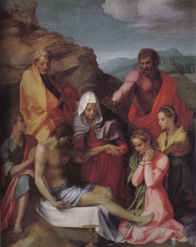 Dead Christ and Virgin mary, Andrea del Sarto